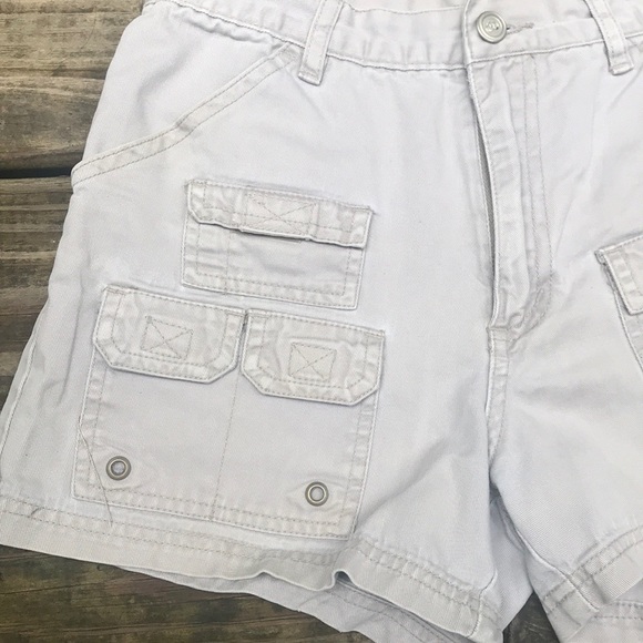 French Laundry Cream Tan Khaki Utility Shorts Sz 5 - Picture 5 of 7